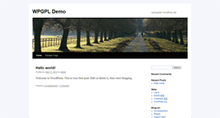 Desktop Screenshot of demo.wpgpl.com