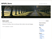 Tablet Screenshot of demo.wpgpl.com